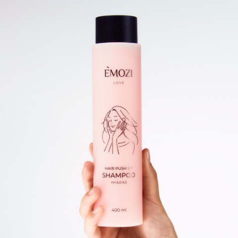 Шампунь для ослабленных и тонких волос EMOZI Love HAIR PUSH UP SHAMPOO, pH 6,0-6,5