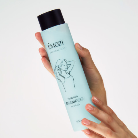 Шампунь для поврежденных и сухих волос EMOZI Satisfaction HAIR SOS SHAMPOO, pH 6,0-6,5