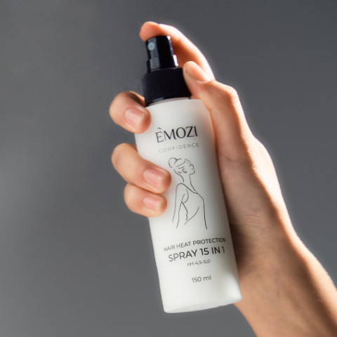 Спрей-термозащита 15 в 1 EMOZI Confidence HAIR HEAT PROTECTION SPRAY