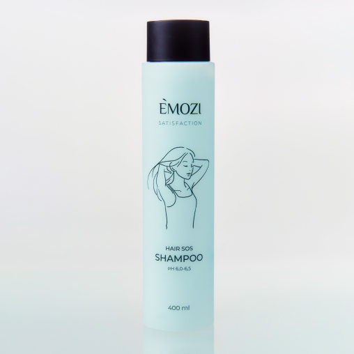 Шампунь для поврежденных и сухих волос EMOZI Satisfaction HAIR SOS SHAMPOO, pH 6,0-6,5