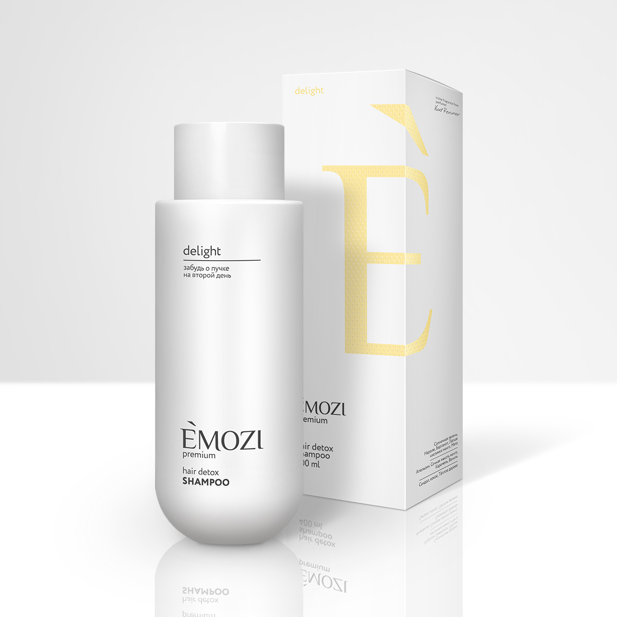 Шампунь для волос склонных к жирности EMOZI Delight HAIR DETOX SHAMPOO